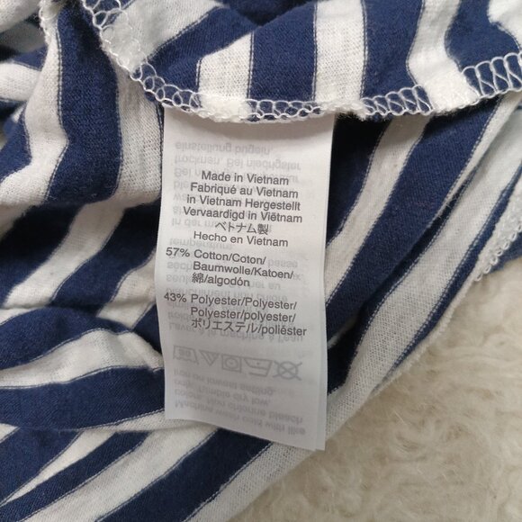 J. Crew Women's Navy Blue Stripped Tank Top Size S - Picture 7 of 7